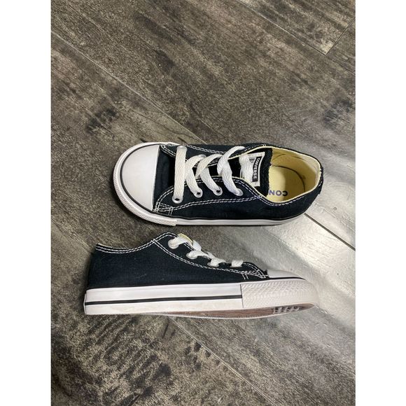 Converse Other - Converse Chuck Taylor All Stars Black Sneakers Size 8 Infants #7J235